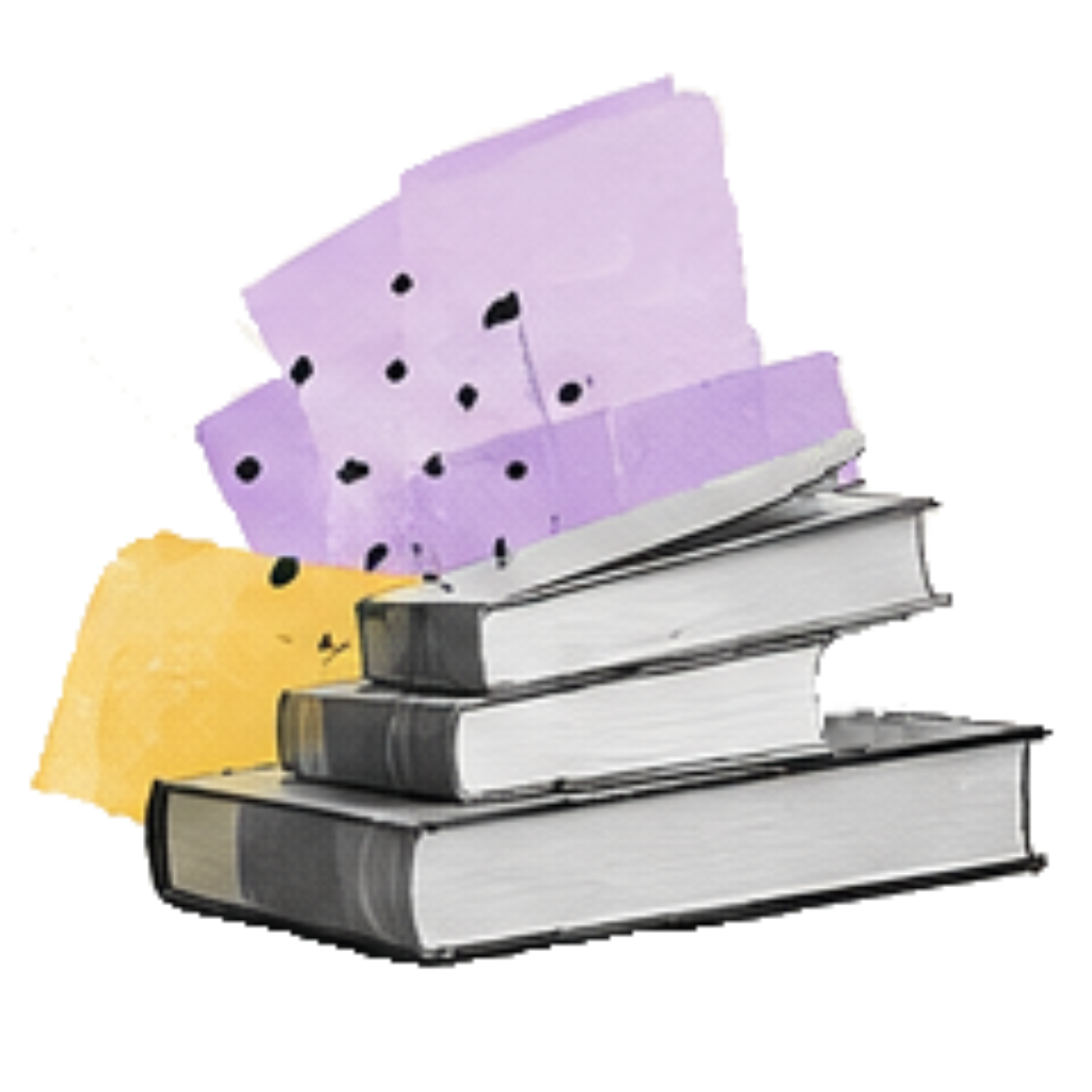 Stacked books